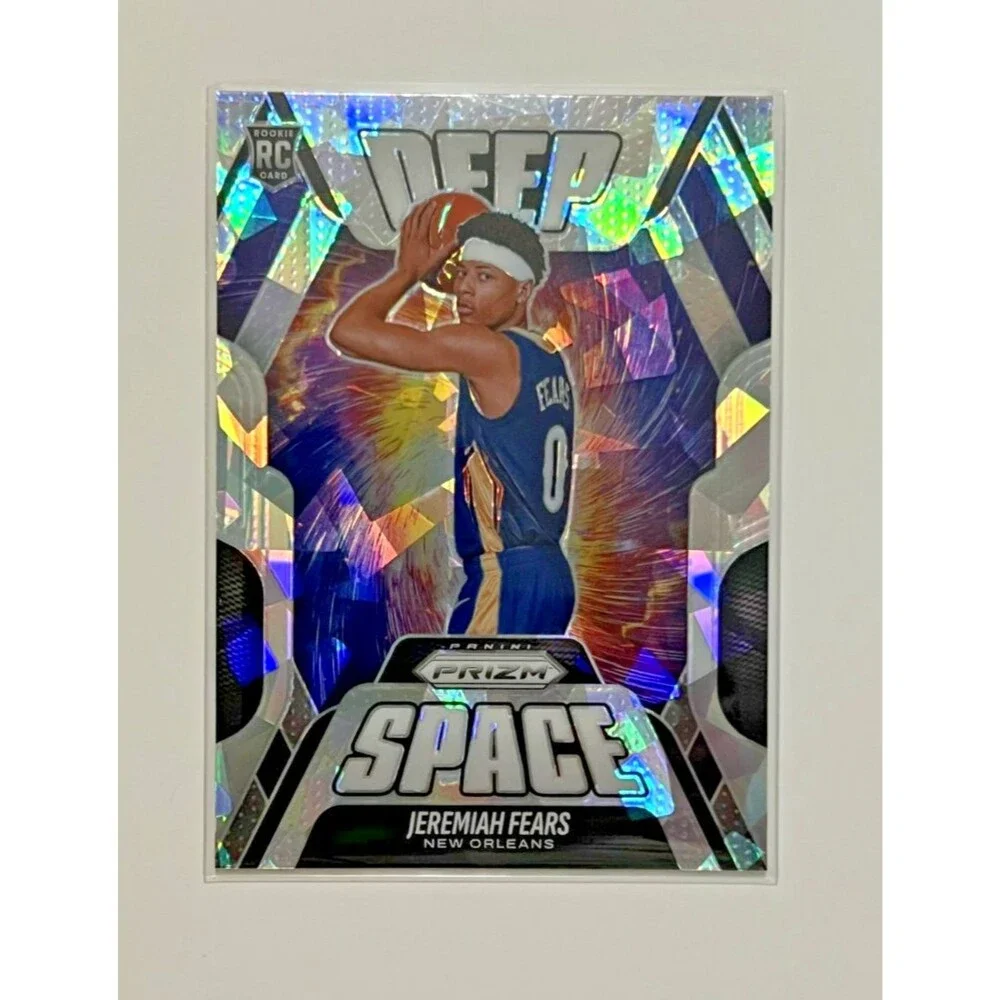 Jeremiah Fears 2025-26 Panini Prizm Deep Space Silver Ice Prizm RC #6 Pelicans
